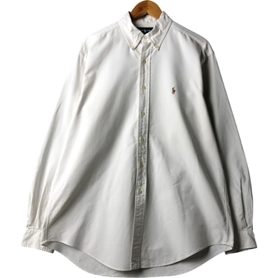 古着 ラルフローレン Ralph Lauren YARMOUTH 長袖 ボタンダウンシャツ メンズL相当/eaa591414
