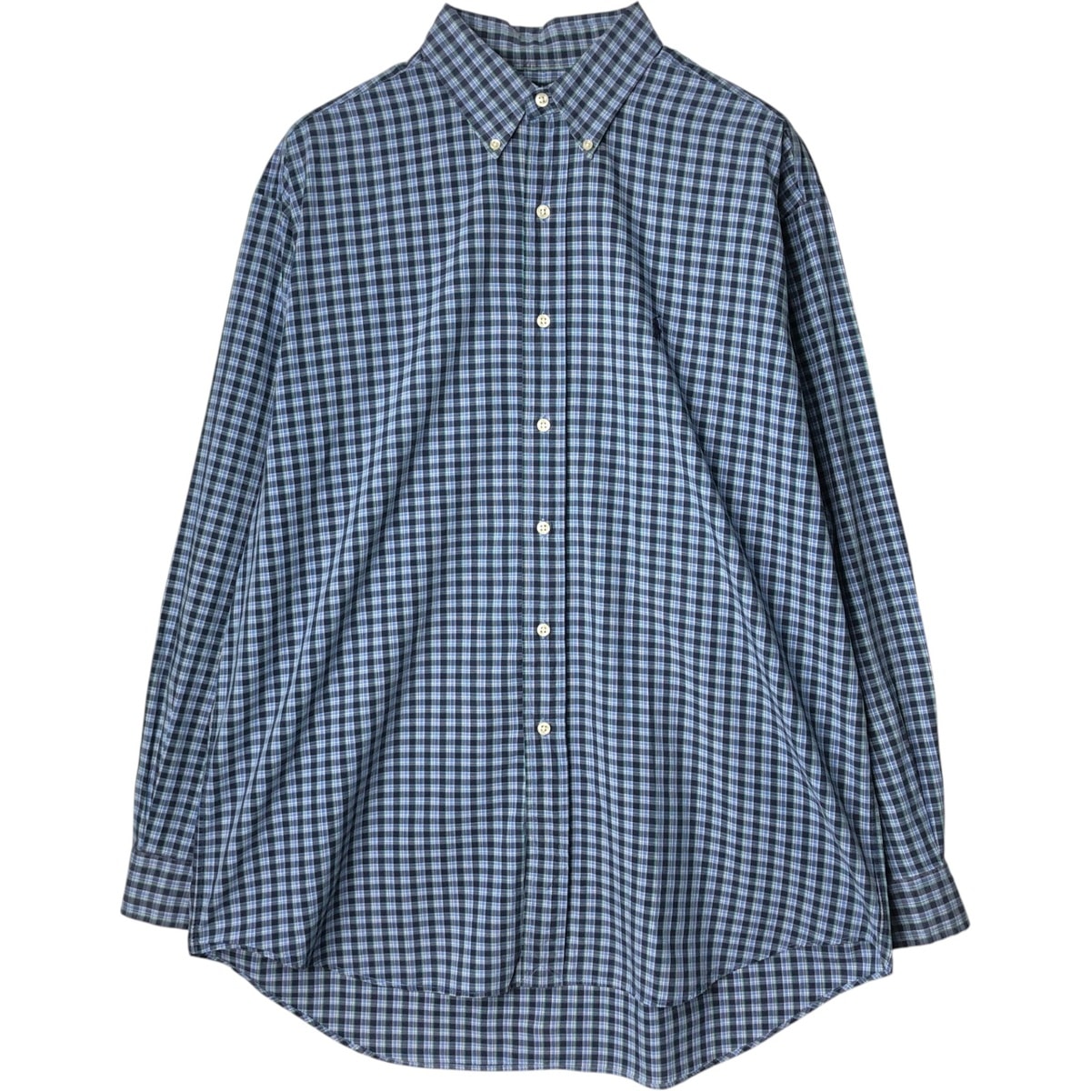古着 ラルフローレン Ralph Lauren BLAKE 長袖 ボタンダウンチェックシャツ メンズL相当/eaa649273