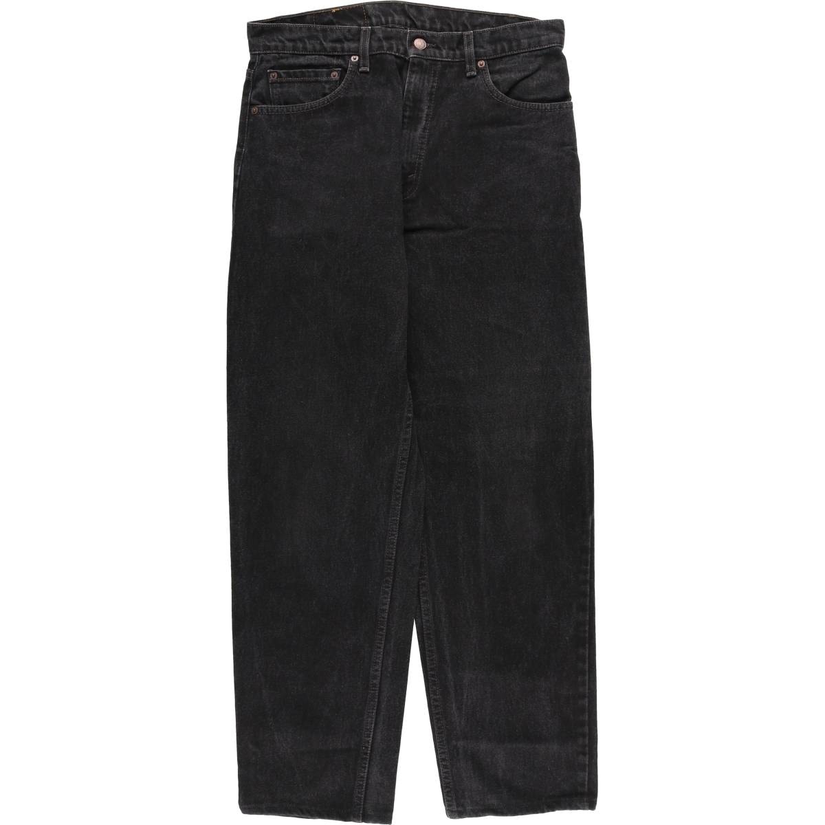 古着 90年代 リーバイス Levi's 550 RELAXED FIT TAPERED LEG ブラックデニム テーパードデニムパンツ USA製 メンズw34相当 ヴィンテージ/evb032889