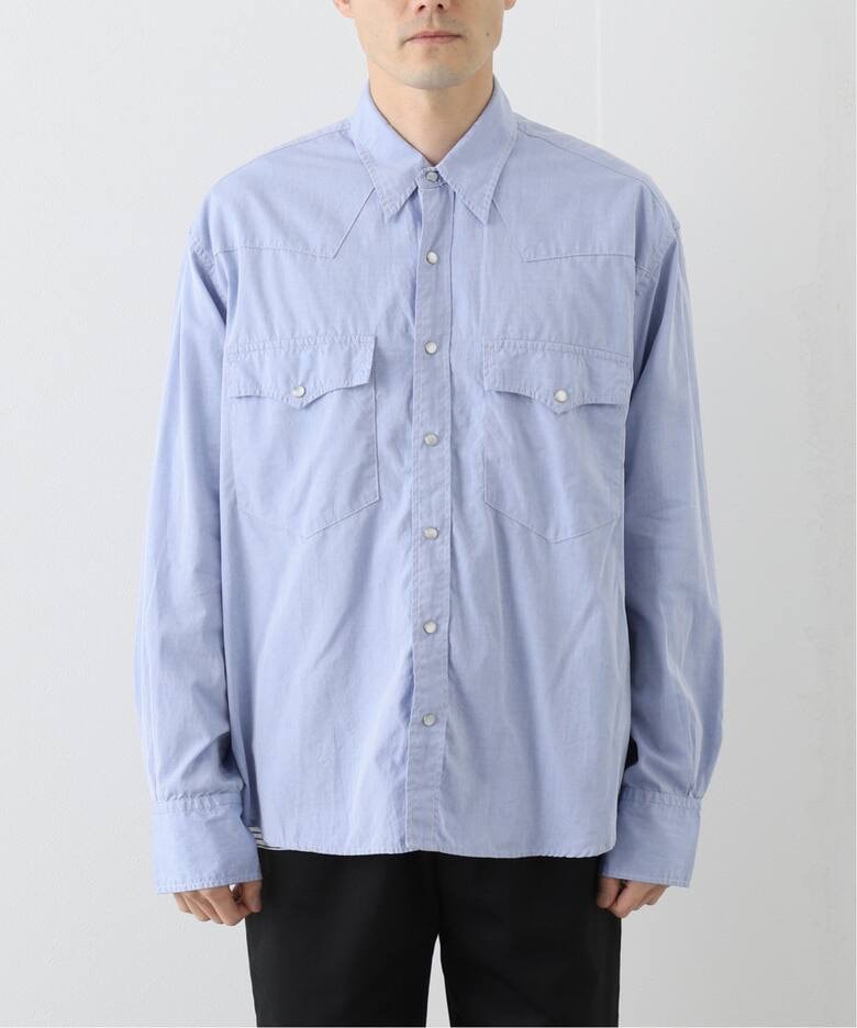 Porter Classic KATSU SHIRT OLD WEST SHIRT ポータークラシック ウエスタンシャツ ブルー