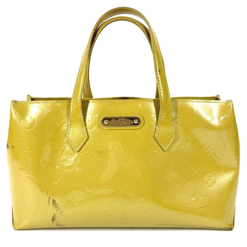 ルイヴィトン LOUIS VUITTON ウィルシャー PM ウィルシャーPM  M91643  モノグラムヴェルニ カバン トートバッグ ハンドバッグ モノグラムヴェルニ ヴェールアンプレッシオン イエロー