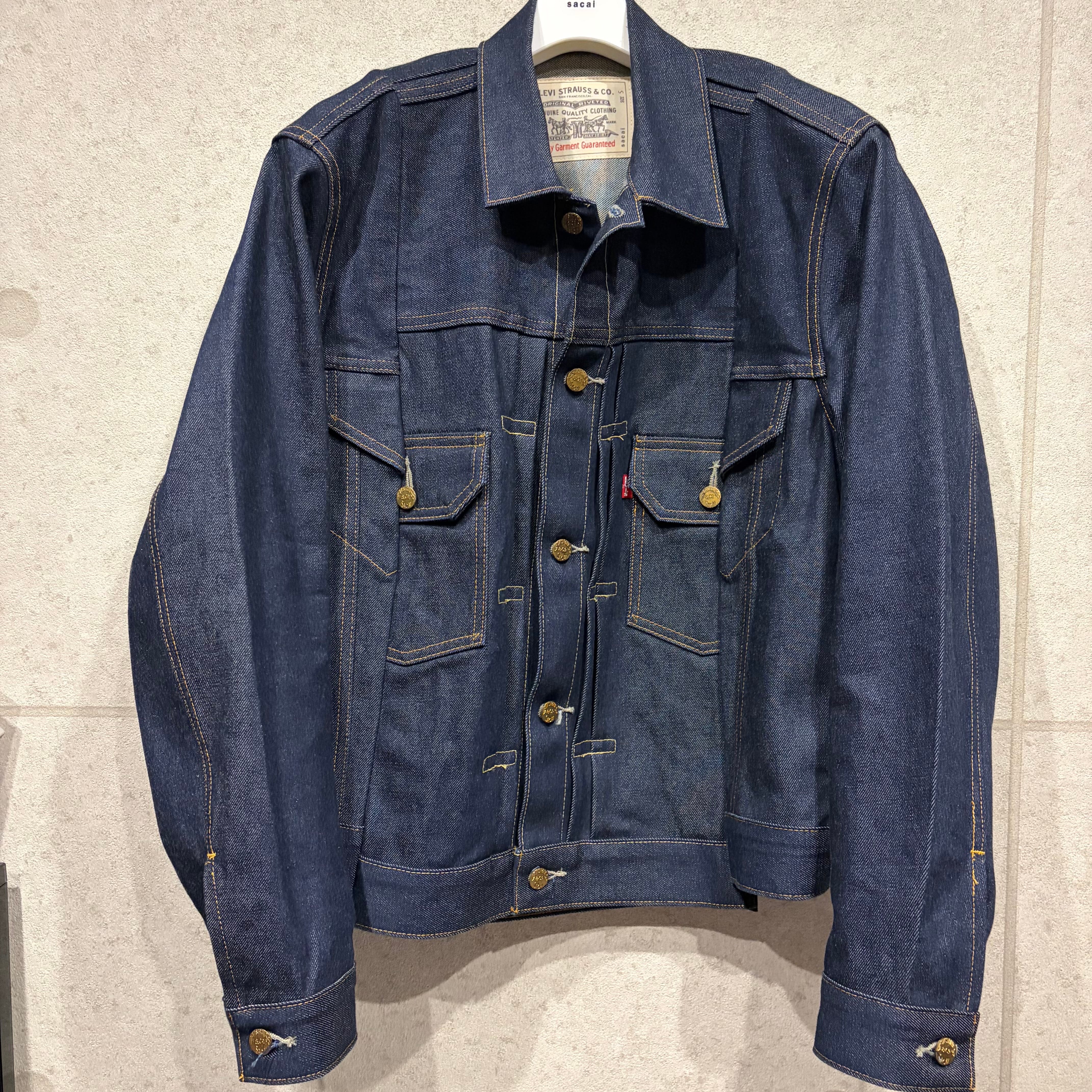 C (やや傷や汚れあり)】サカイ SACAI SCW-051 デニムジャケットの古着