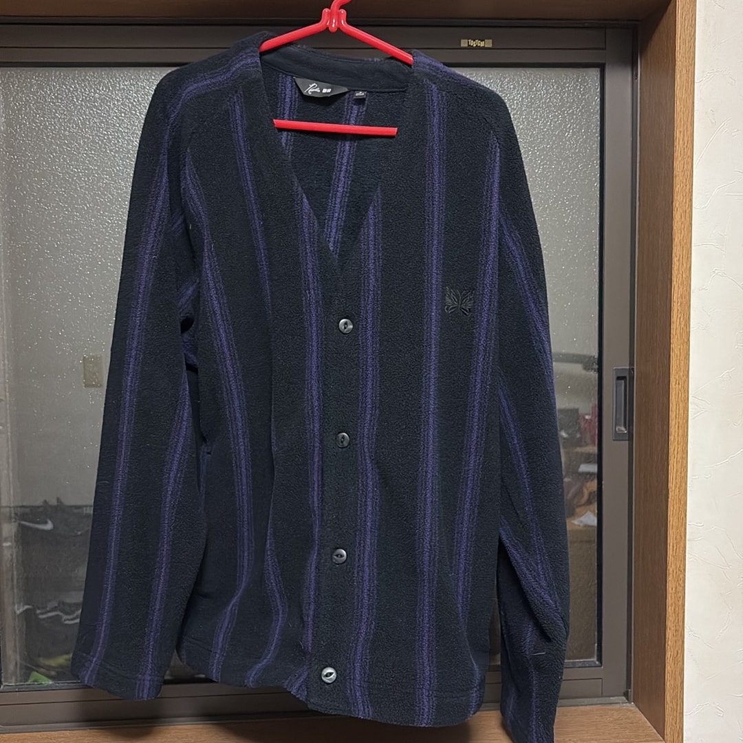 Uniqlo x NEEDLES Fleece Oversize Cardigan "Black/Purple"