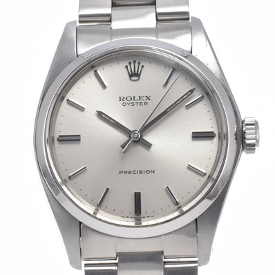 値下 ロレックス ROLEX 6426 ヴィンテージ オイスター プレシジョン Cal.1225 シルバー 手巻き メンズ 良品 腕時計 I#147411