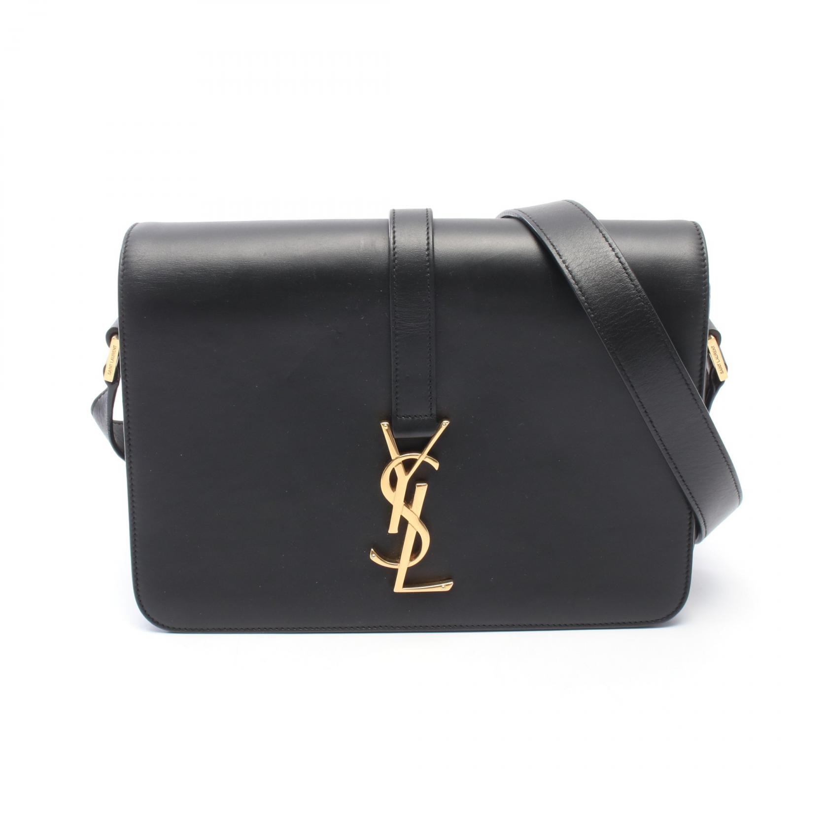 サンローランパリ SAINT LAURENT PARIS ユニベルシテ ショルダーバッグ バッグ レザー レディース ブラック系 357403 【中古】