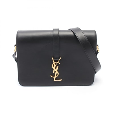 サンローランパリ SAINT LAURENT PARIS ユニベルシテ ショルダーバッグ バッグ レザー レディース ブラック系 357403 【中古】
