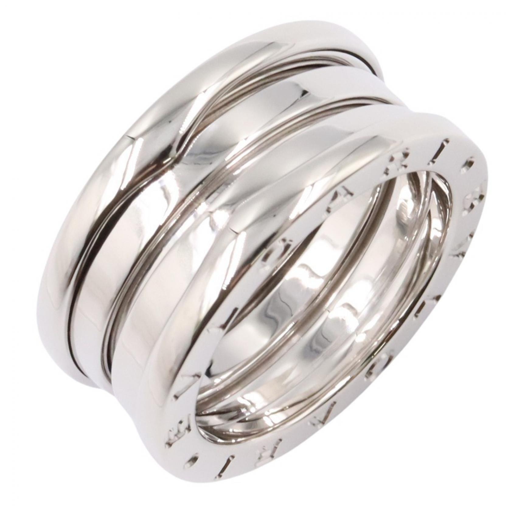 ブルガリ BVLGARI B-zero1 ビーゼロワン リング 3バンド リング・指輪 ジュエリー K18WG(ホワイトゴールド) レディース シルバー系 【中古】