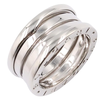 ブルガリ BVLGARI B-zero1 ビーゼロワン リング 3バンド リング・指輪 ジュエリー K18WG(ホワイトゴールド) レディース シルバー系 【中古】