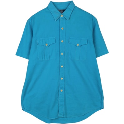 古着 ラルフローレン Ralph Lauren POLO by Ralph Lauren 半袖 リネンシャツ メンズL相当/eaa632132