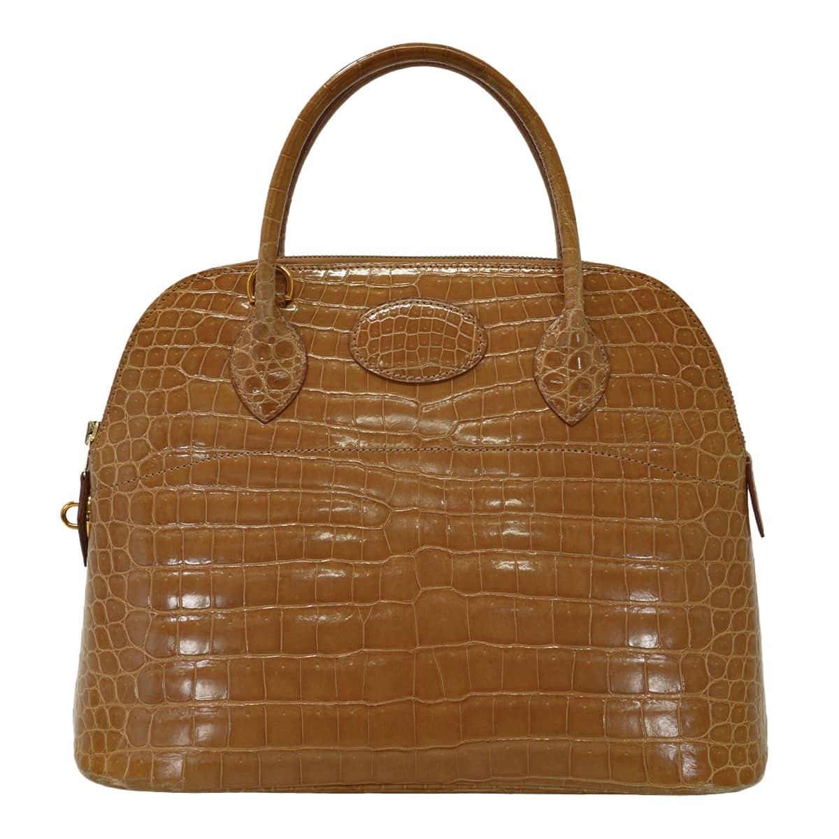 HERMES エルメス ショルダーバッグ ボリード31 フィセル クロコダイルポロサス ゴールド金具 □B刻印 Aランク【中古】