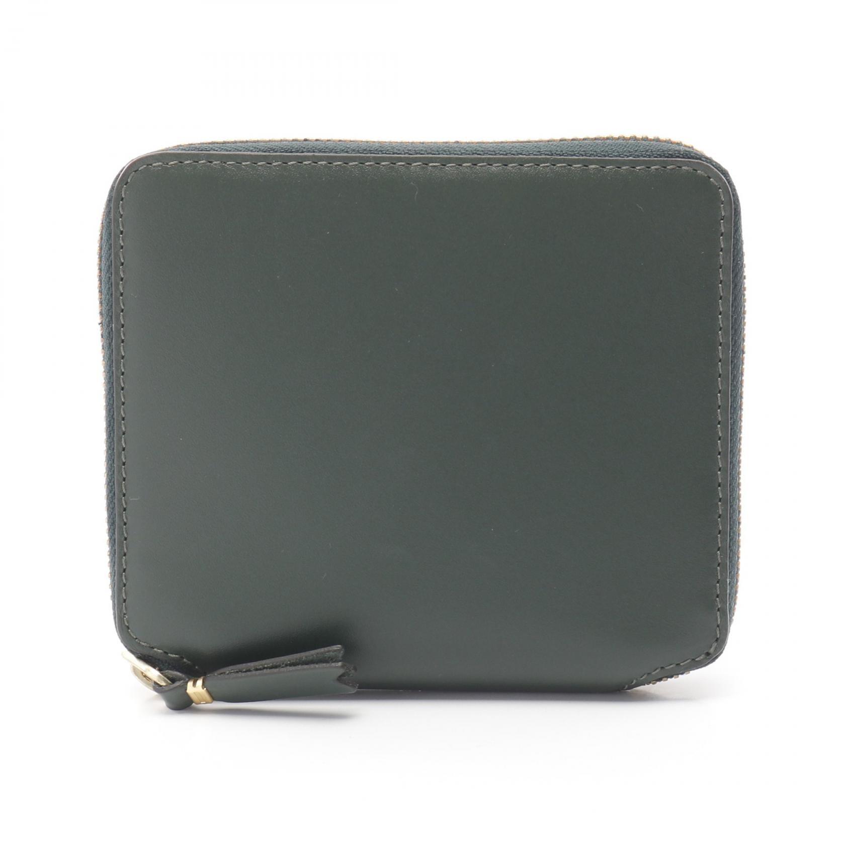 コムデギャルソン COMME des GARCONS ラウンド財布 財布 レザー メンズ レディース グリーン系 SA2100BGRN 【中古】