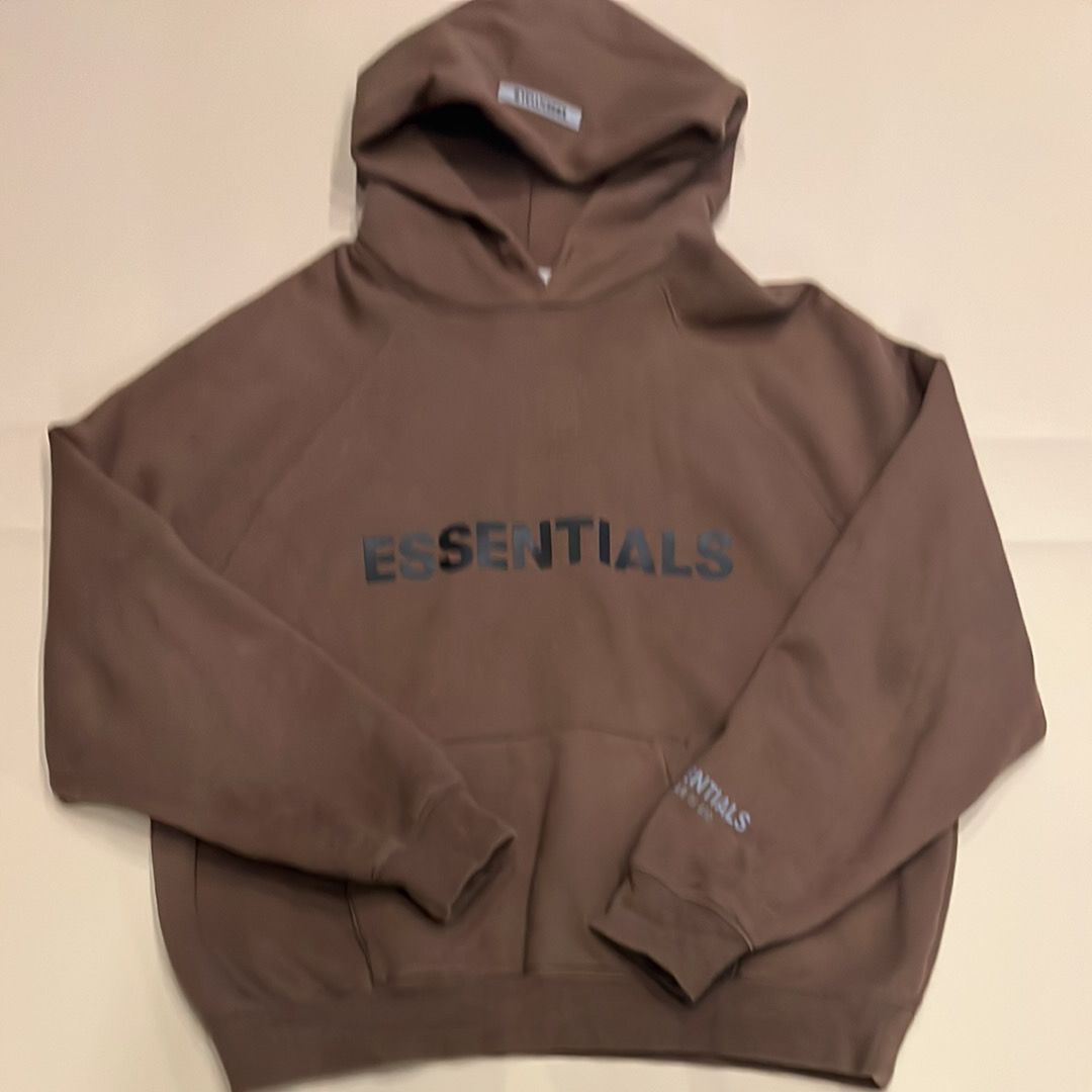 FEAR OF GOD ESSENTIALS / SSENSE 3D Silicon Applique Pullover Hoodie "Rain Drum"