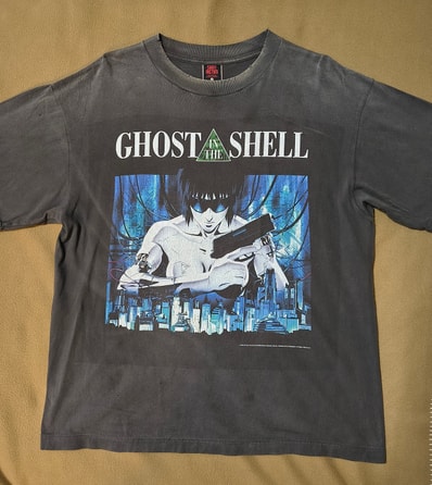 SAINT Mxxxxxx x GHOST IN THE SHELL GS_SS Tee_GITS "Black" SM-YS1-0000-C31