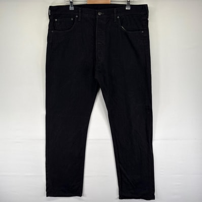 古着 リーバイス Levi's デニム パンツ ボタンフライ 5ポケット ストレート 501 大きいサイズ W40 L32 ブラック系 メンズ