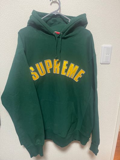 Supreme Pearl Logo Hooded Sweatshirt "Dark Green"