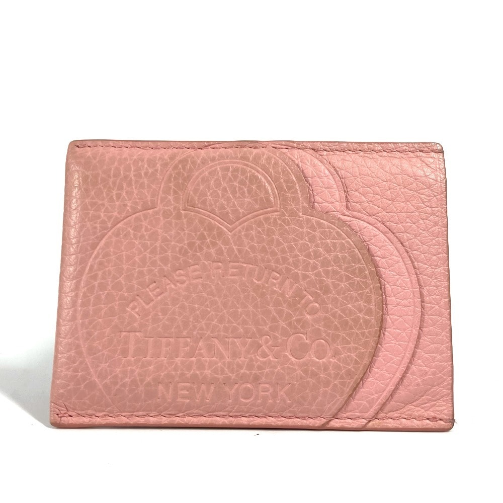 ティファニー TIFFANY&Co. リターントゥハート 名刺入れ パスケース カードケース レザー ピンク