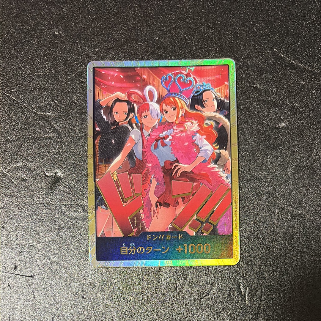 ドン!!カード : ロビン&ウタ&ナミ&ハンコック スーパーパラレル [開封済](エクストラブースター「ワンピース ヒロインズエディション スペシャルセット」)