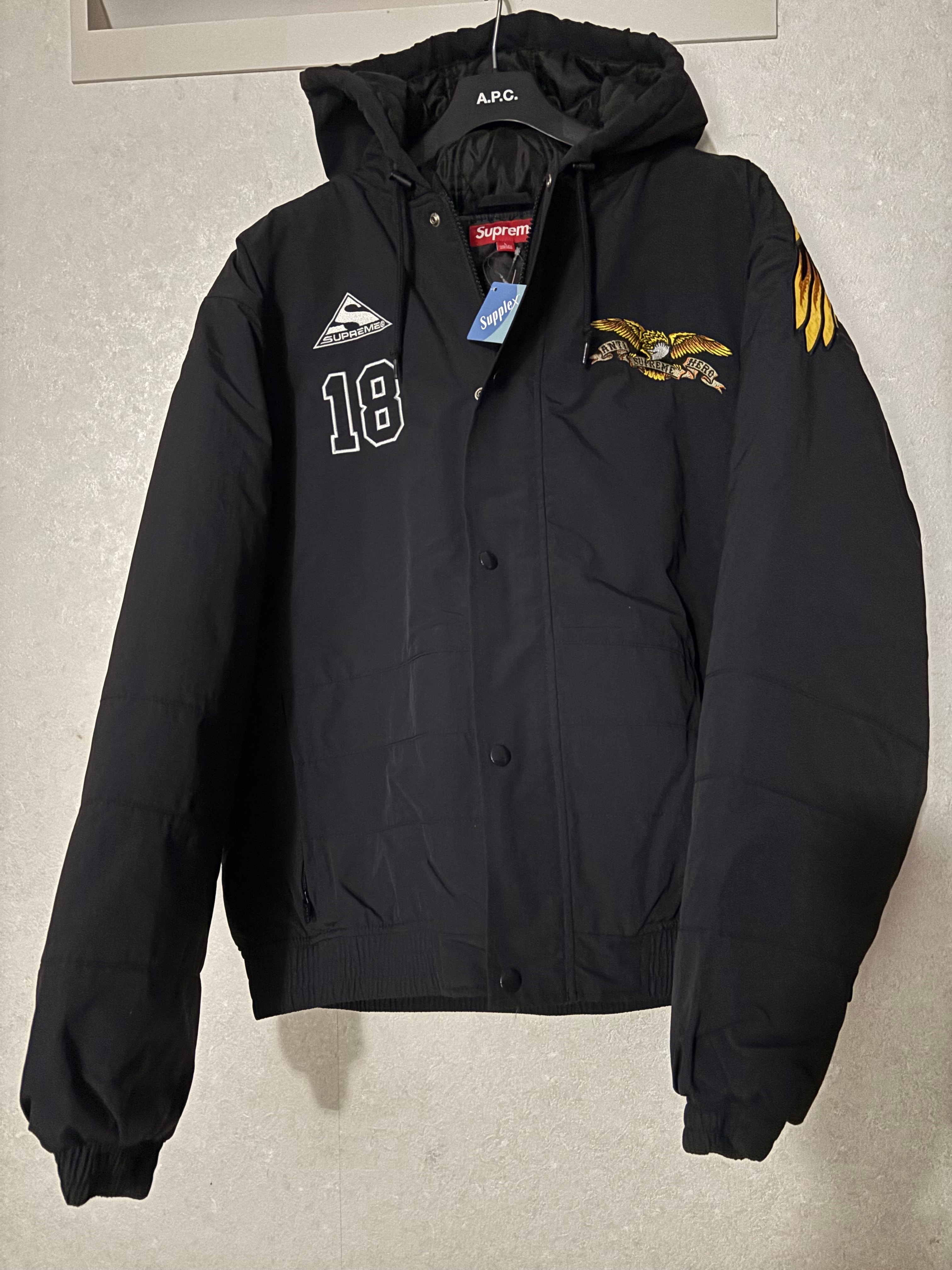 Supreme x ANTIHERO Stadium Jacket "Black"