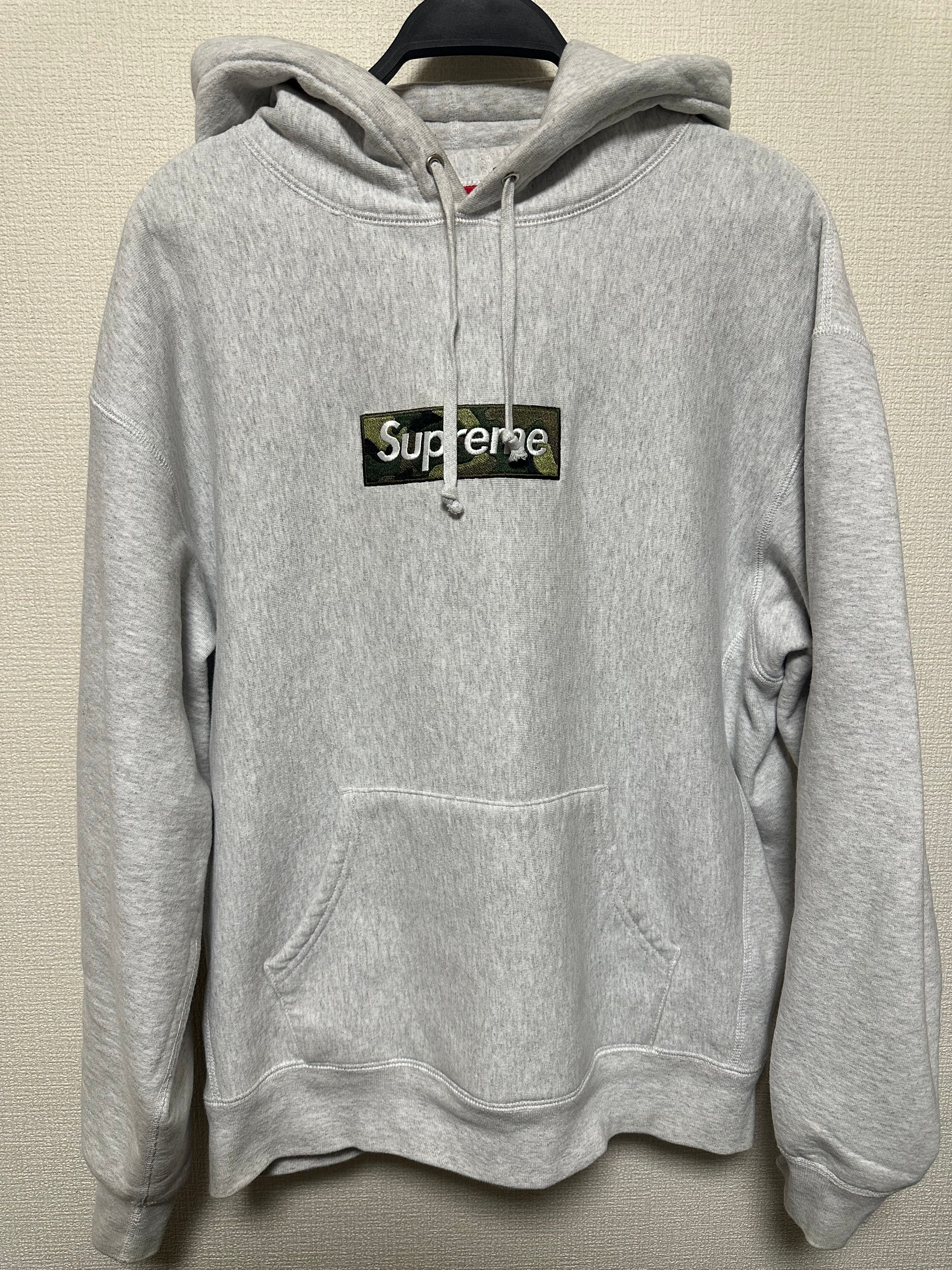 Supreme Box Logo Hooded Sweatshirt "Ash Grey" (23FW)