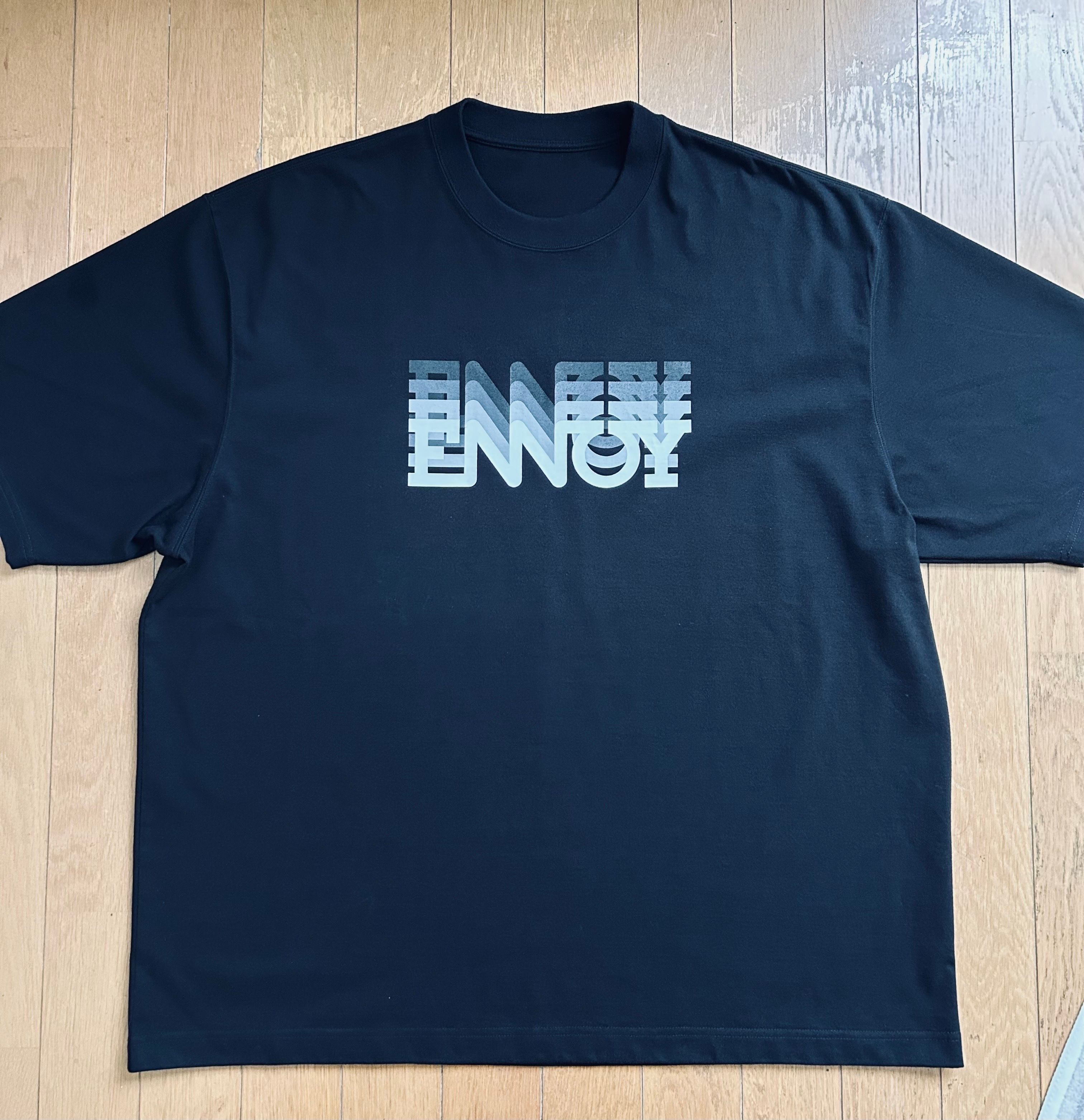 ENNOY Electric Logo Gradation ss Tee "Black"