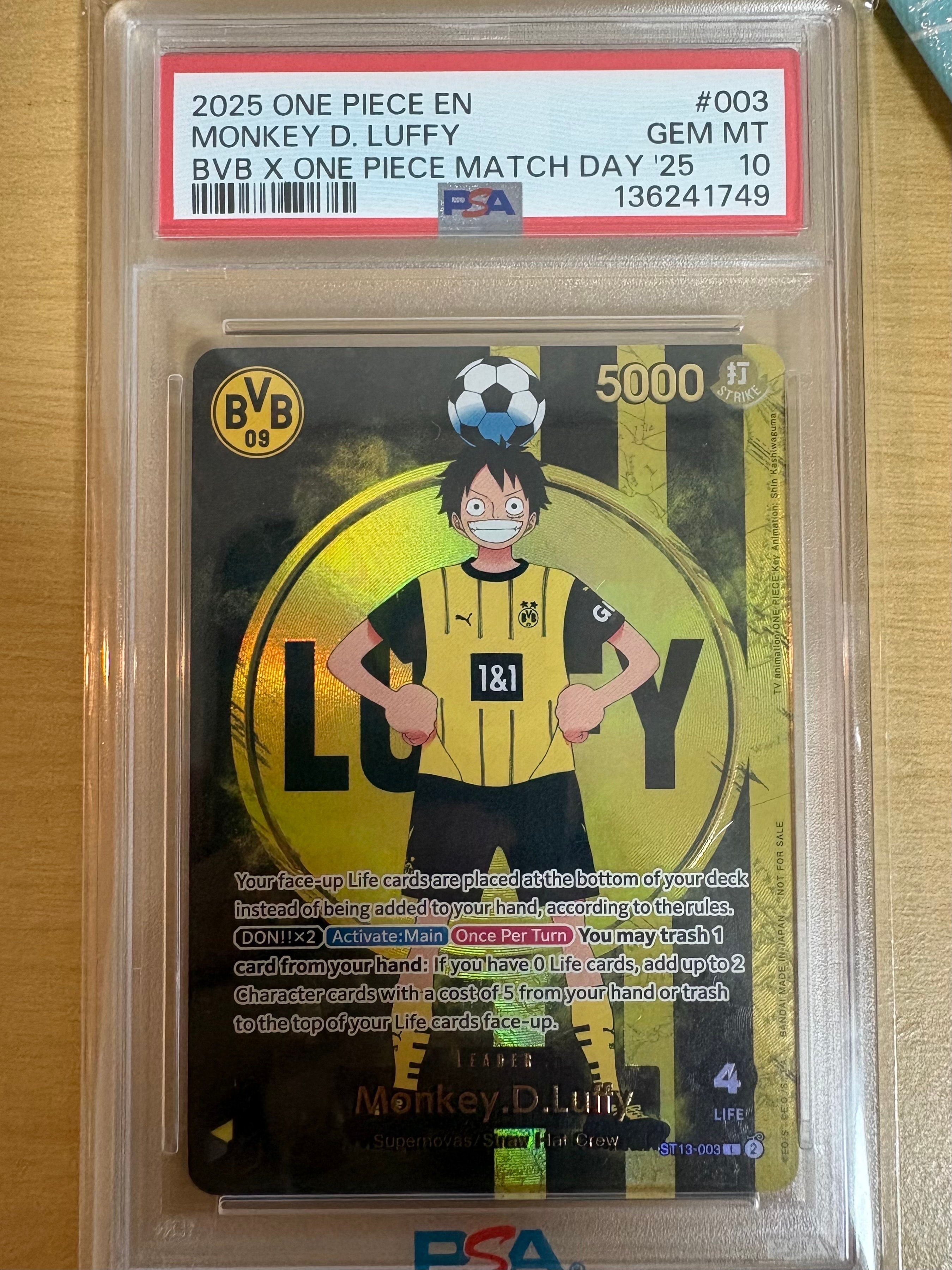 モンキー・D・ルフィ L [ST13-003]【英語版】(プロモーションカード「ボルシアドルトムント × ONE PIECE マッチデー 2025」)