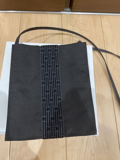 Hermes Yell Line Pochette Canvas "Gray"