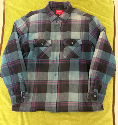 Supreme Quilted Flannel Shirt "Teal"
