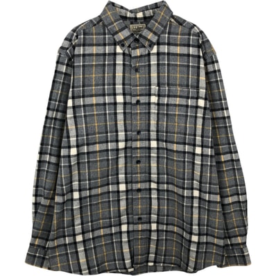 古着 90~00年代 エルエルビーン L.L.Bean TRADITIONAL FIT 長袖 ボタンダウン フランネルチェックシャツ メンズL相当 ヴィンテージ/eaa637656