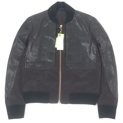 未使用品 ポールスミス
レザージャケット ブラック ブラウン メンズ M