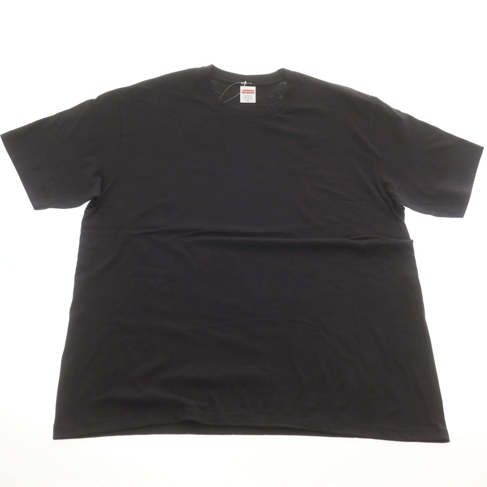 【中古】シュプリーム Supreme 2025年春夏 Tape Tee クルーネック 半袖Tシャツ ブラック【サイズXL】【メンズ】
