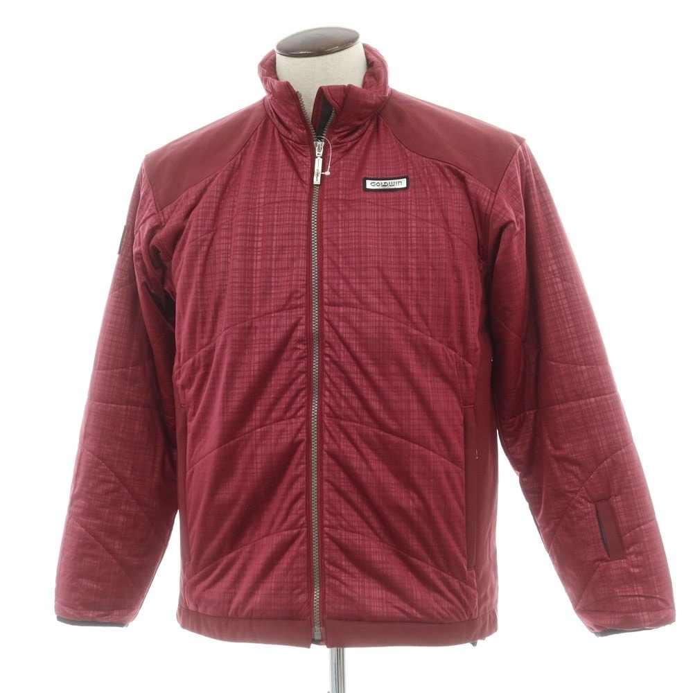 【中古】ゴールドウイン GOLDWIN ナイロン スタンドカラー ジップアップ 中綿ブルゾン ワインレッド【サイズL】【メンズ】