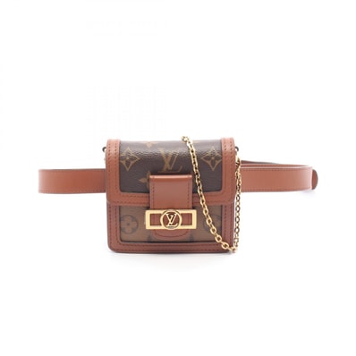 ルイ・ヴィトン LOUIS VUITTON バムバッグ ドーフィーヌBB 2WAY ウエストバッグ ボディバッグ バッグ PVCコーティングキャンバス レザー モノグラム・リバース レディース ブラウン系 M68621 【中古】
