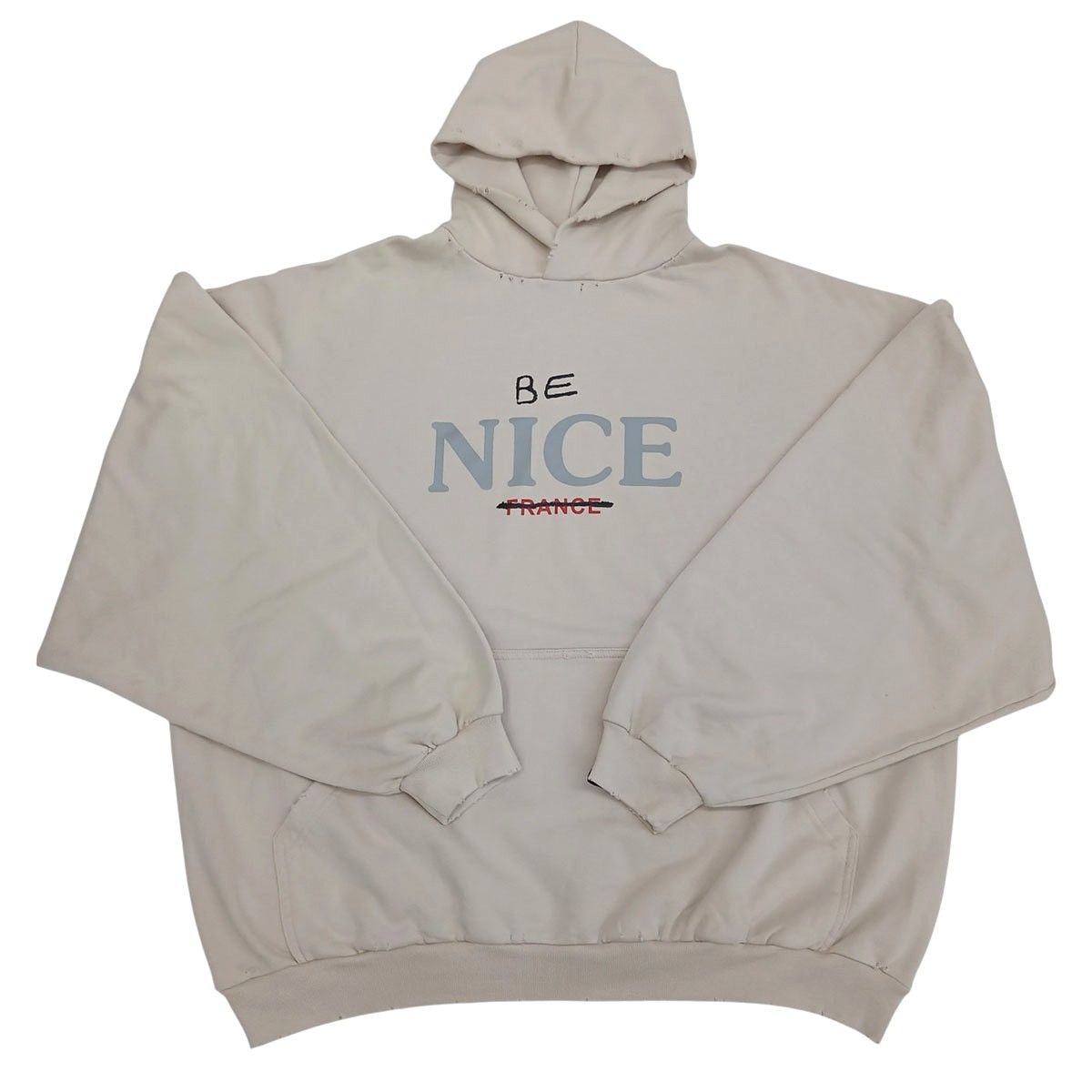 BALENCIAGA バレンシアガ パーカー コットン ベージュ ユニセックス【中古】