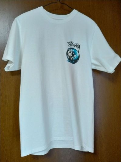 Stussy Born x Raised 8 Ball Tee "White"