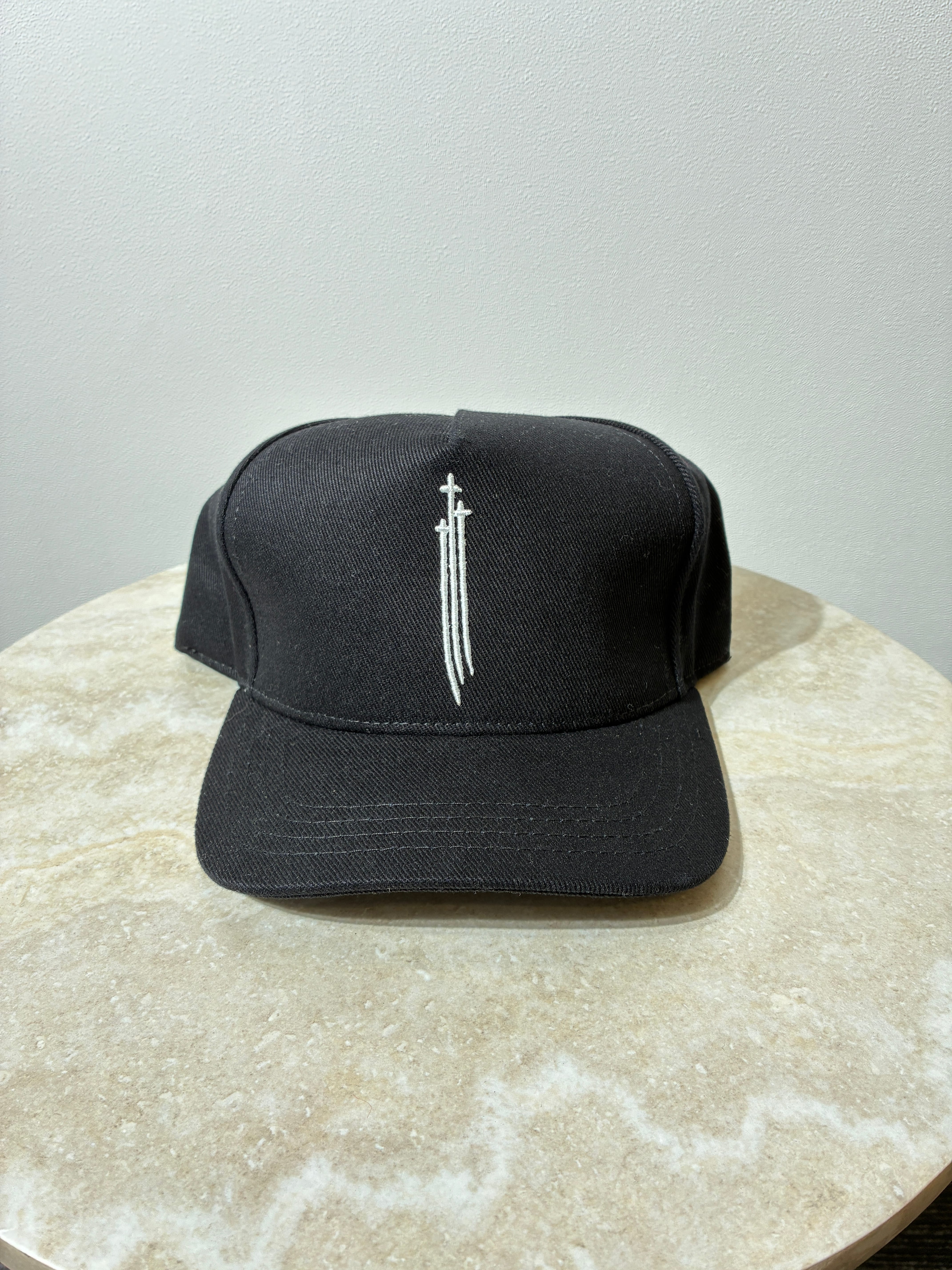 Chrome Hearts Baseball Cap RS 3 Cross "Black/White"
