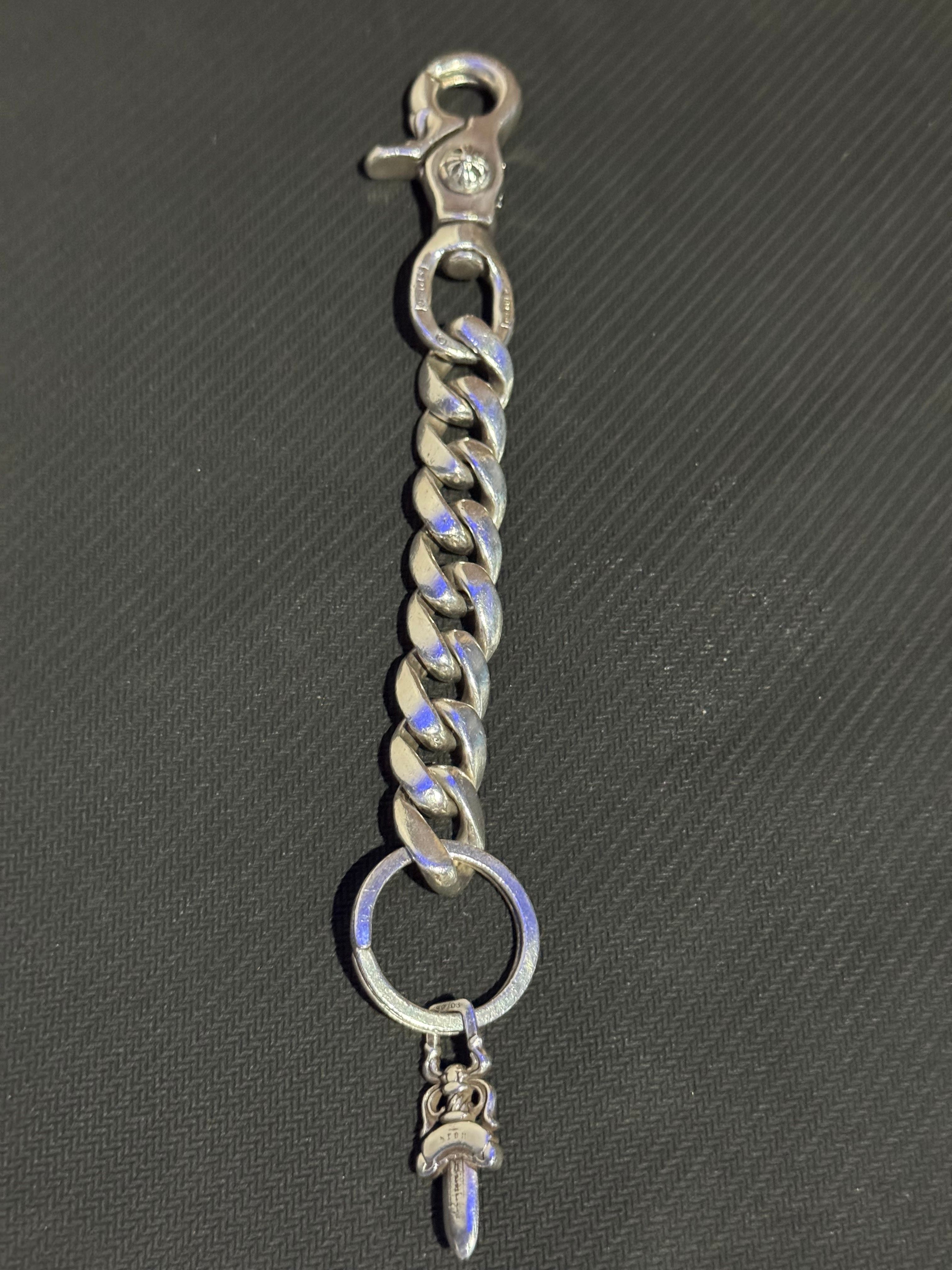 Chrome Hearts Key Ring Classic Link Long "Silver"