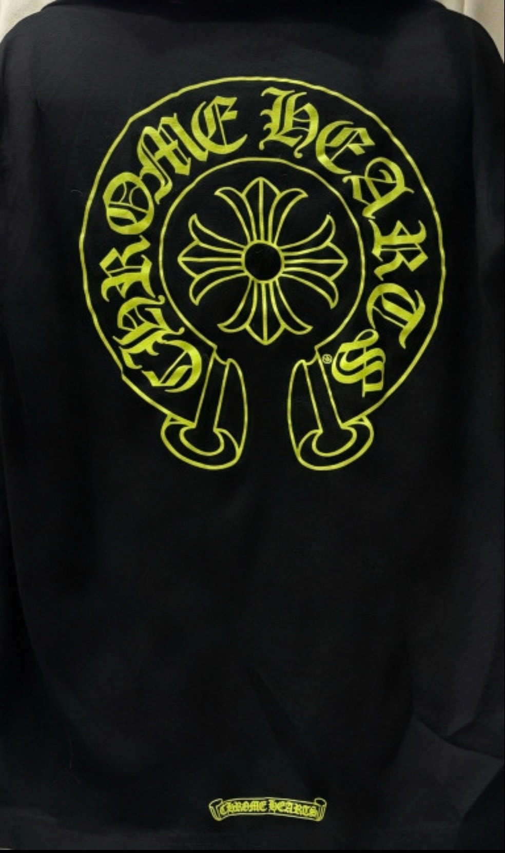 Chrome Hearts Neon Yellow Horseshoe S/S T-Shirt "Black"
