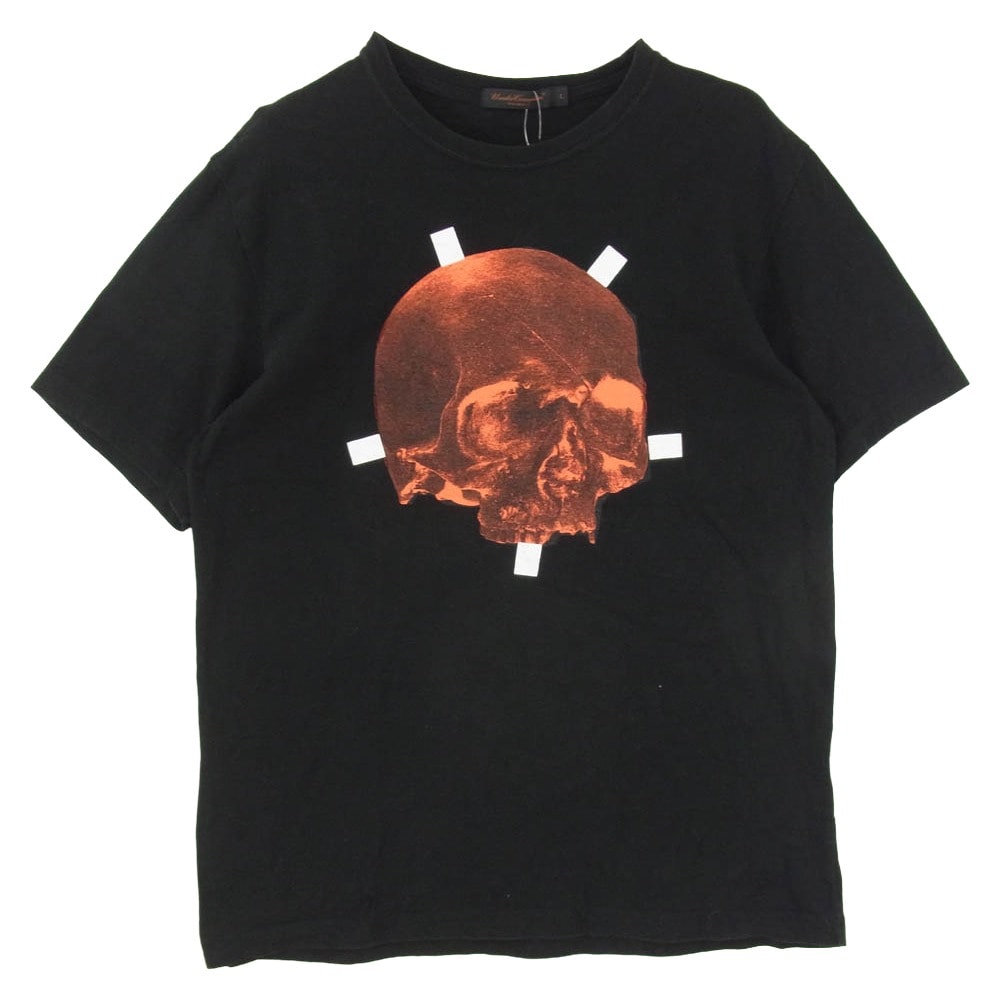UNDERCOVER アンダーカバー 03AW paper doll artscabut期 スカル ドクロ アーカイブ 半袖 Tシャツ カットソー ブラック系 L【中古】