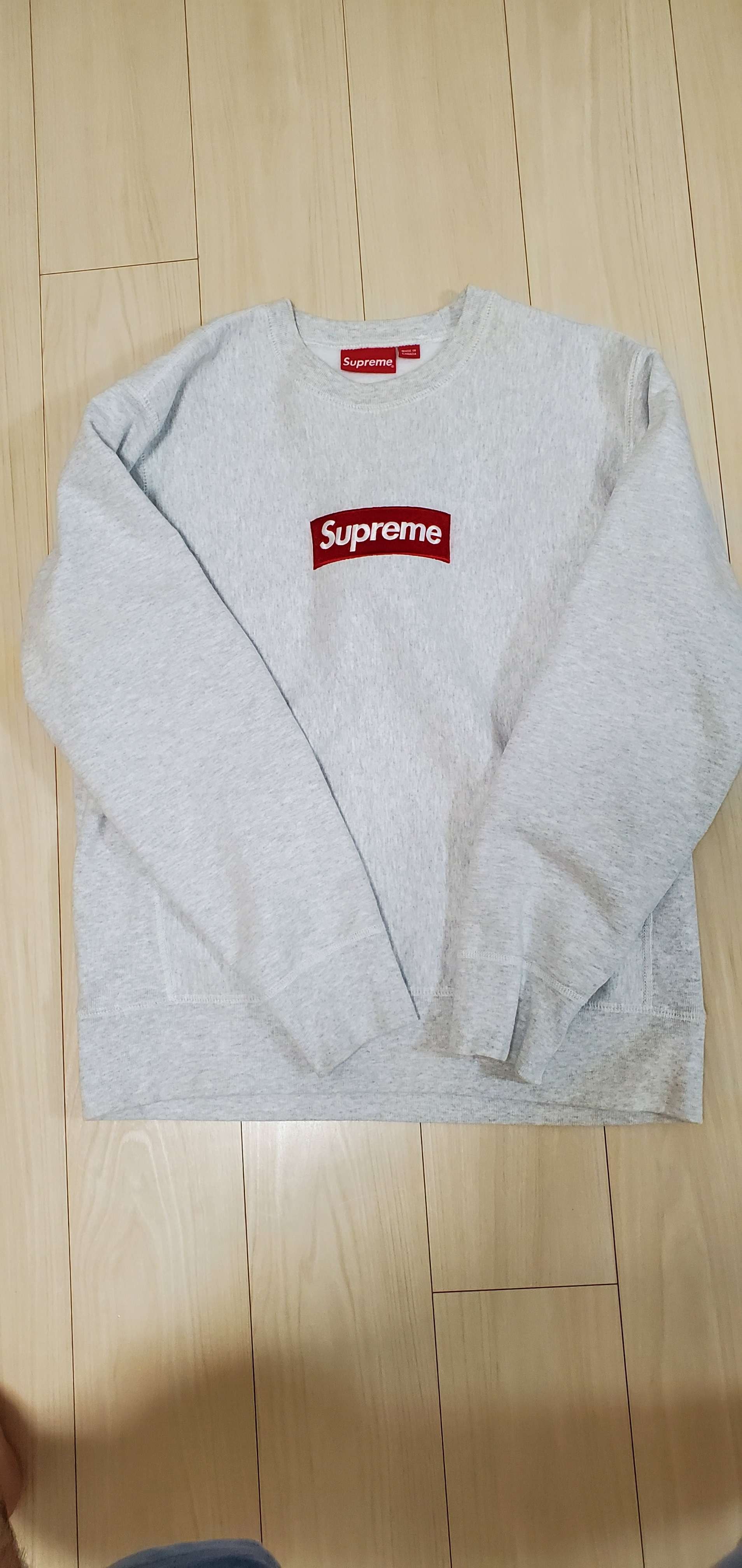 Supreme Box Logo Crewneck Sweatshirt "Ash Grey" (18FW)