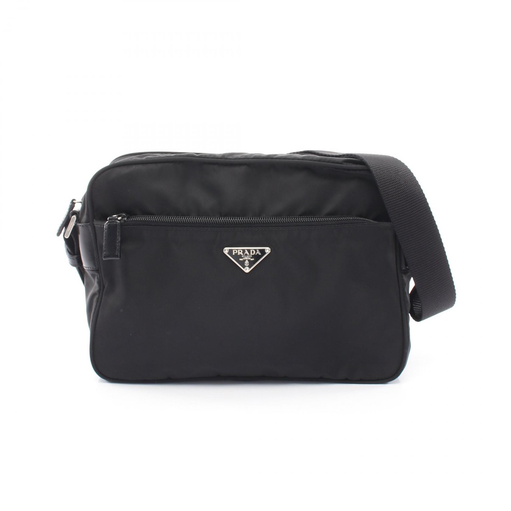 プラダ PRADA VELA SPORT ショルダーバッグ バッグ ナイロン レザー レディース ブラック系 BT0166 【中古】