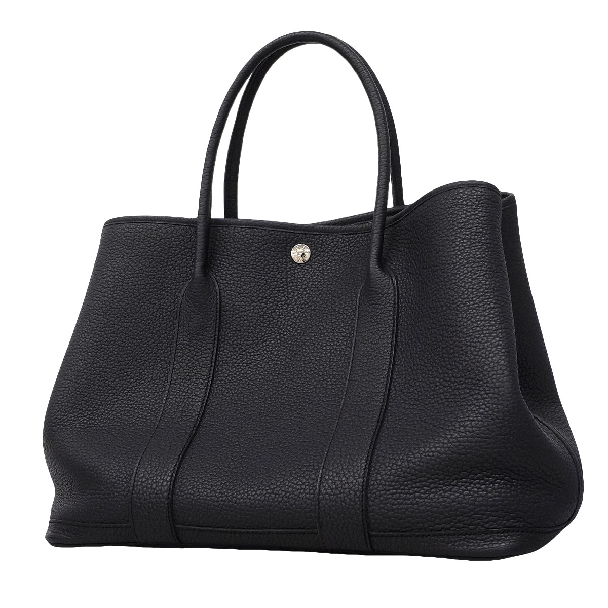 【6hd4382】エルメス トートバッグ ガーデンパーティPM ネゴンダ ブルーニュイ シルバー金具 B刻印【中古】メンズ レディース ユニセックス