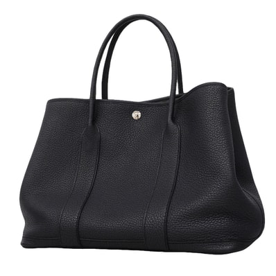 【6hd4382】エルメス トートバッグ ガーデンパーティPM ネゴンダ ブルーニュイ シルバー金具 B刻印【中古】メンズ レディース ユニセックス