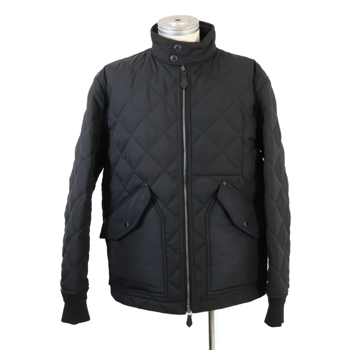 バーバリー 【美品/国内正規】8047934  ヴィンテージチェックライニング ロゴ刺繍 W-ZIP キルティングジャケット M