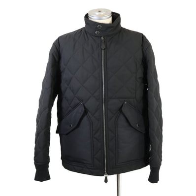 バーバリー 【美品/国内正規】8047934 ヴィンテージチェックライニング ロゴ刺繍 W-ZIP キルティングジャケット M