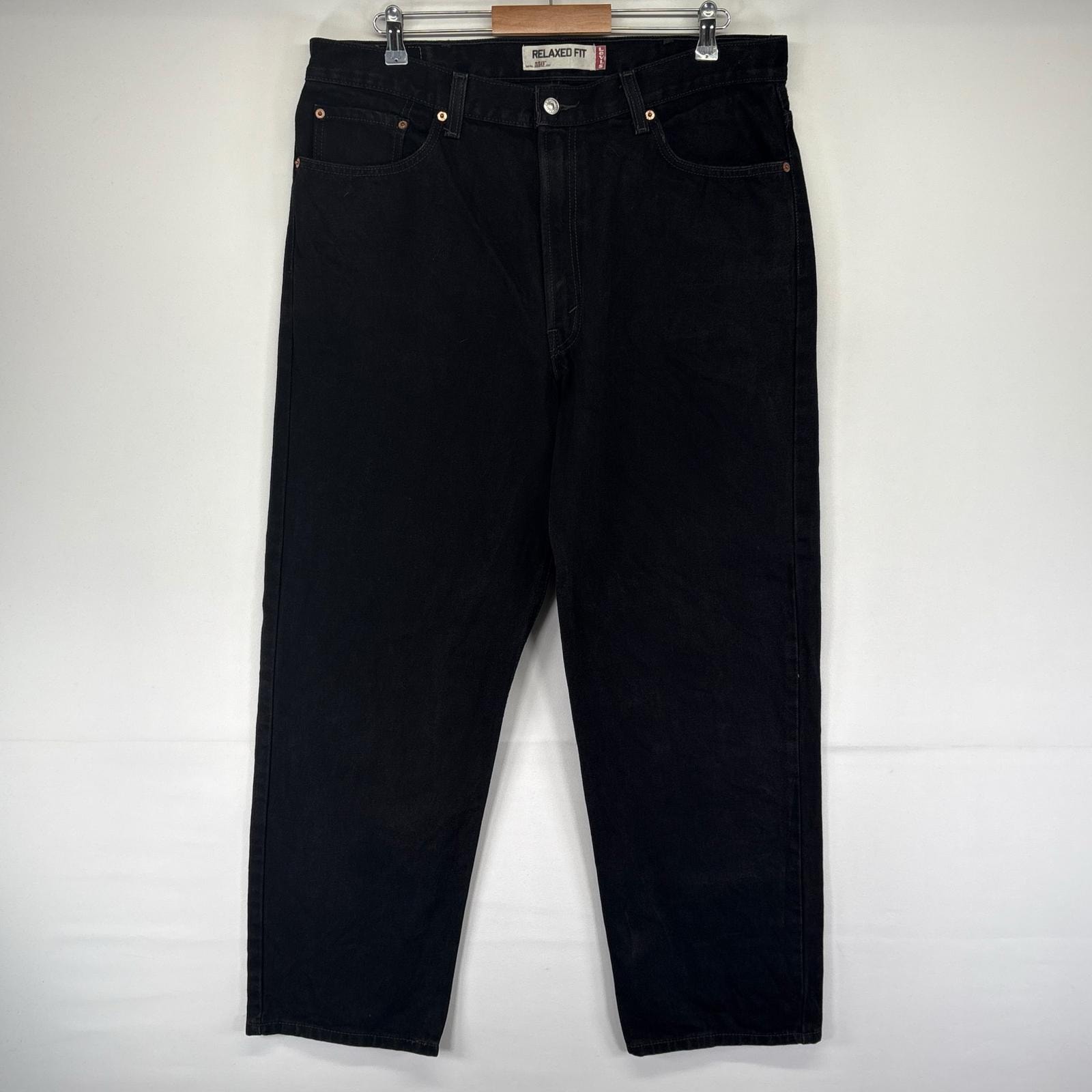 古着 リーバイス Levi's デニム パンツ Gパン テーパード ジッパーフライ 550 大きいサイズ ブラックデニム W38 L30  ブラック系 メンズ
