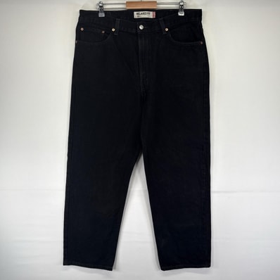 古着 リーバイス Levi's デニム パンツ Gパン テーパード ジッパーフライ 550 大きいサイズ ブラックデニム W38 L30 ブラック系 メンズ