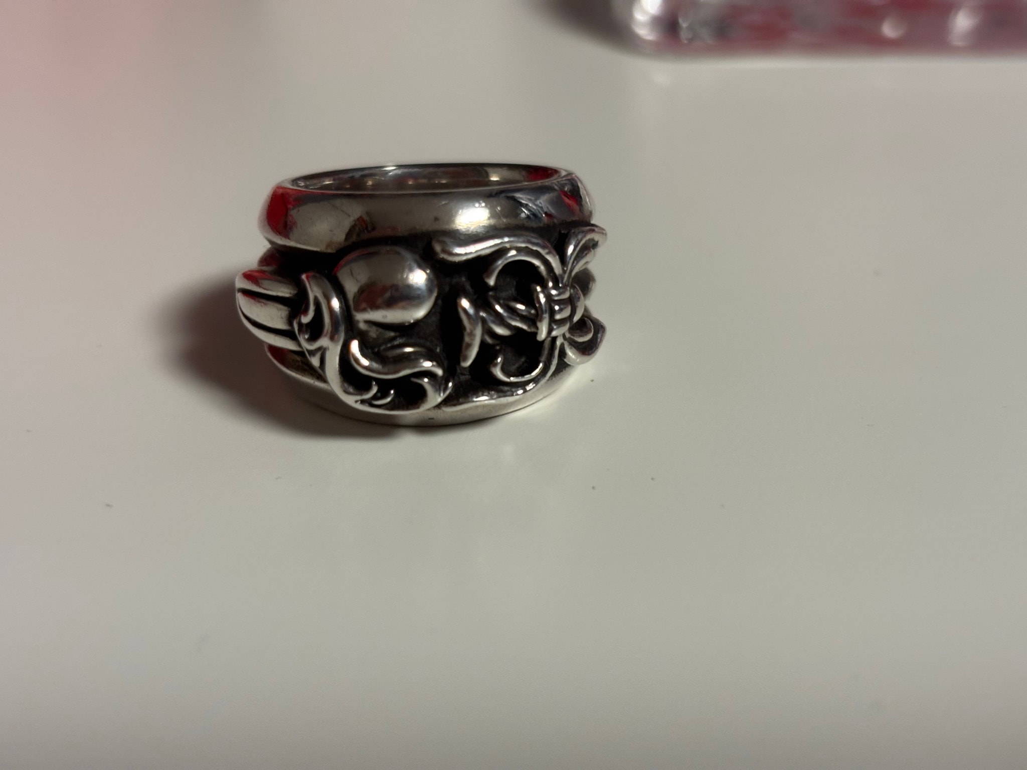 Chrome Hearts Dagger Heart Ring "Silver"