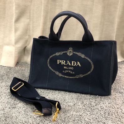 PRADA Canapa 2WAY Bag "Black"