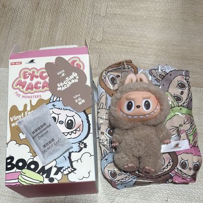 POP MART THE MONSTERS (LABUBU) Exciting Macaron Plush Series TOFFEE