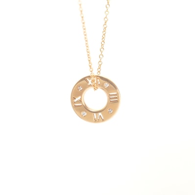ティファニー TIFFANY&Co. アトラス ピアスド ダイヤモンド K18 750 ネックレス【中古】